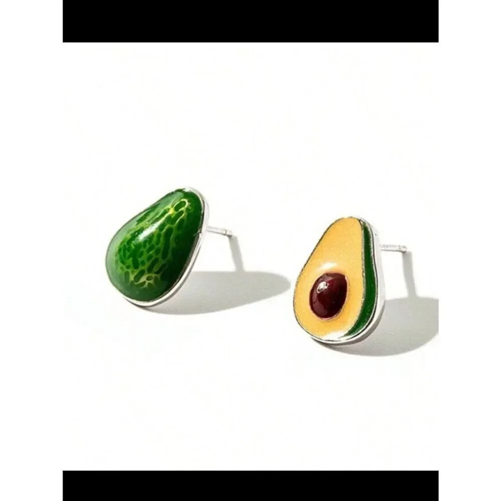 Avocado Duo Stud Earrings A1797